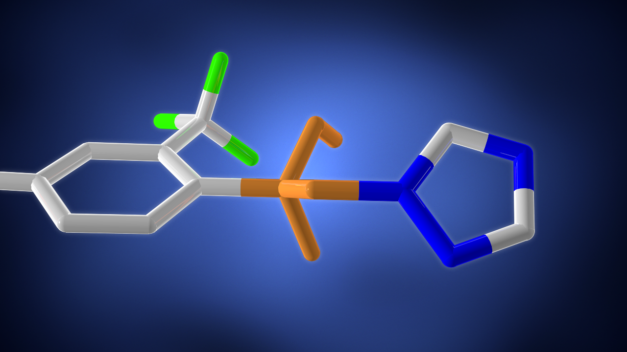 Graphic of a molecule