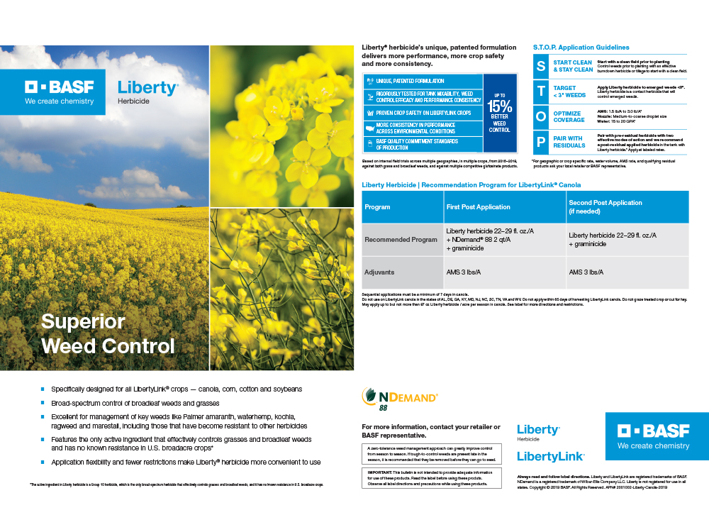 Storyboard - BASF Tech Bulletin Liberty Canola