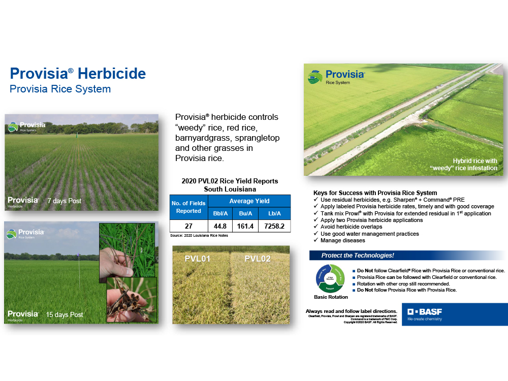 Storyboard - Provisia herbicide for Provisia Rice System