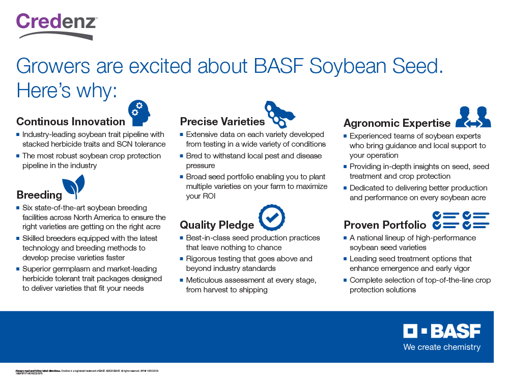 Storyboard - Credenz, growers are excited about BASF Soybean seed